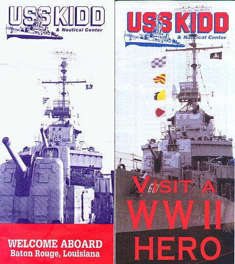 USS KIDD Brochure Covers