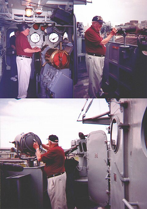 USS BOYD Veteran Philip Schneider tours the USS KIDD
